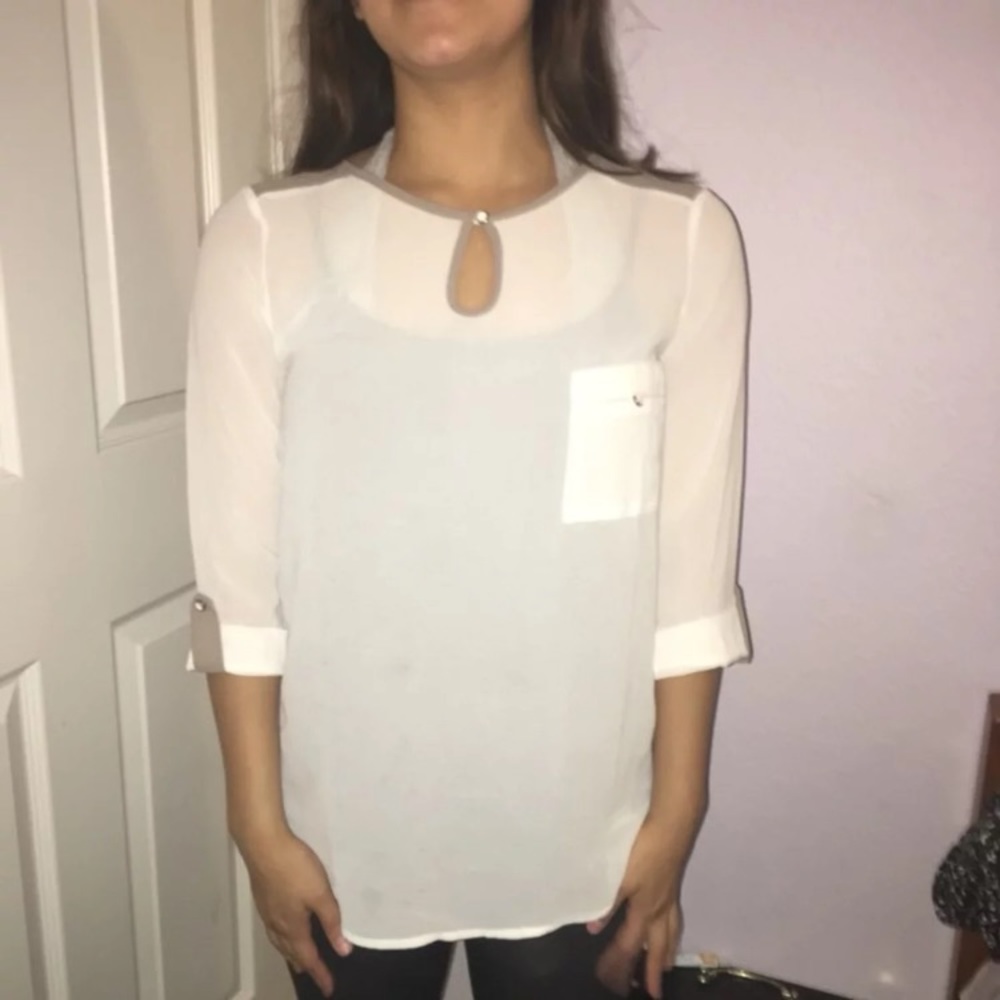 Cream colored shirt